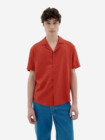 Thinking MU Comfort Fit Hemd 'Jules' in Rot: Vorderseite