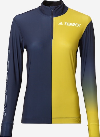 mėlyna adidas Terrex Sportiniai marškinėliai: priekis