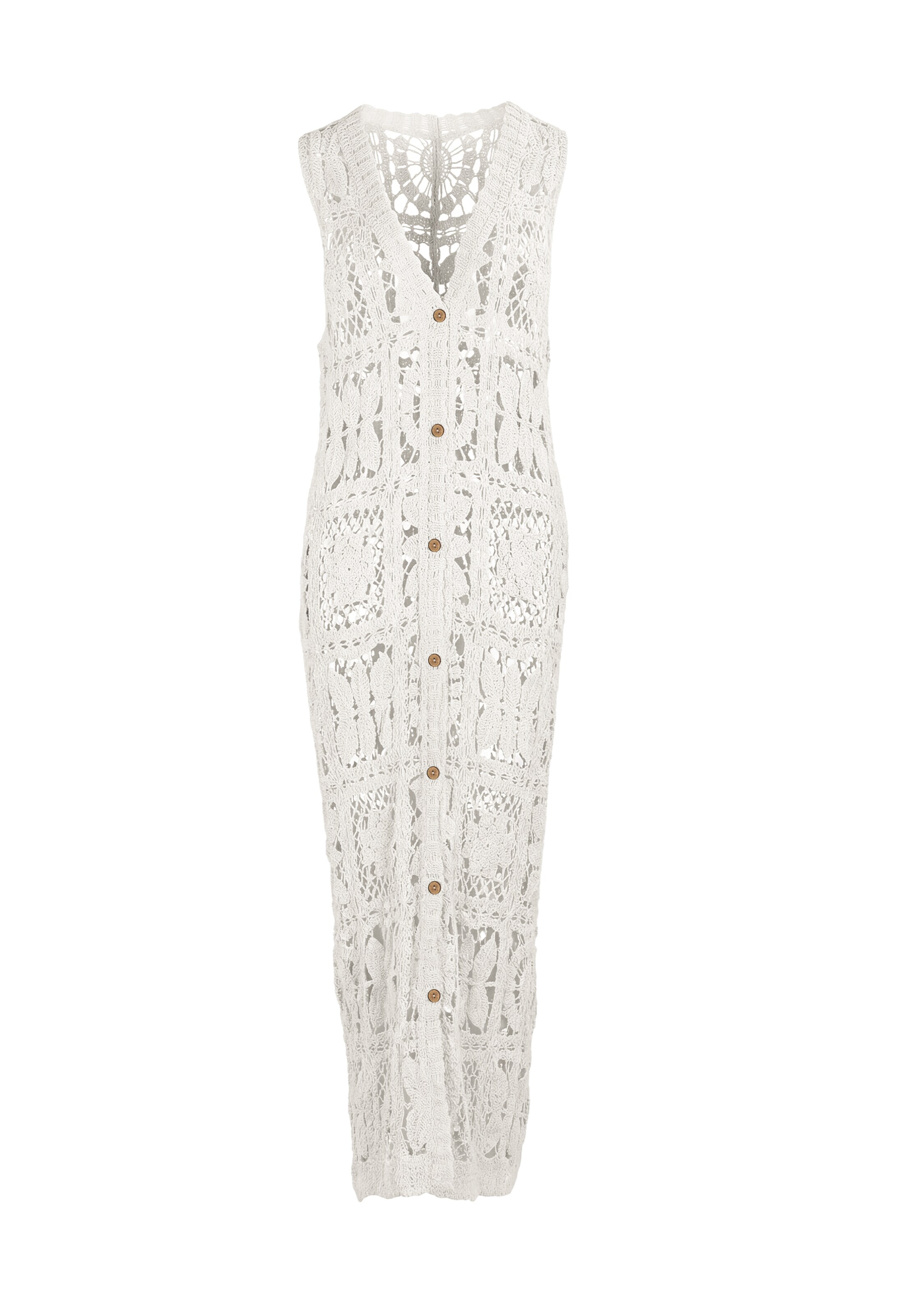 Robes en maille IZIA en blanc : devant