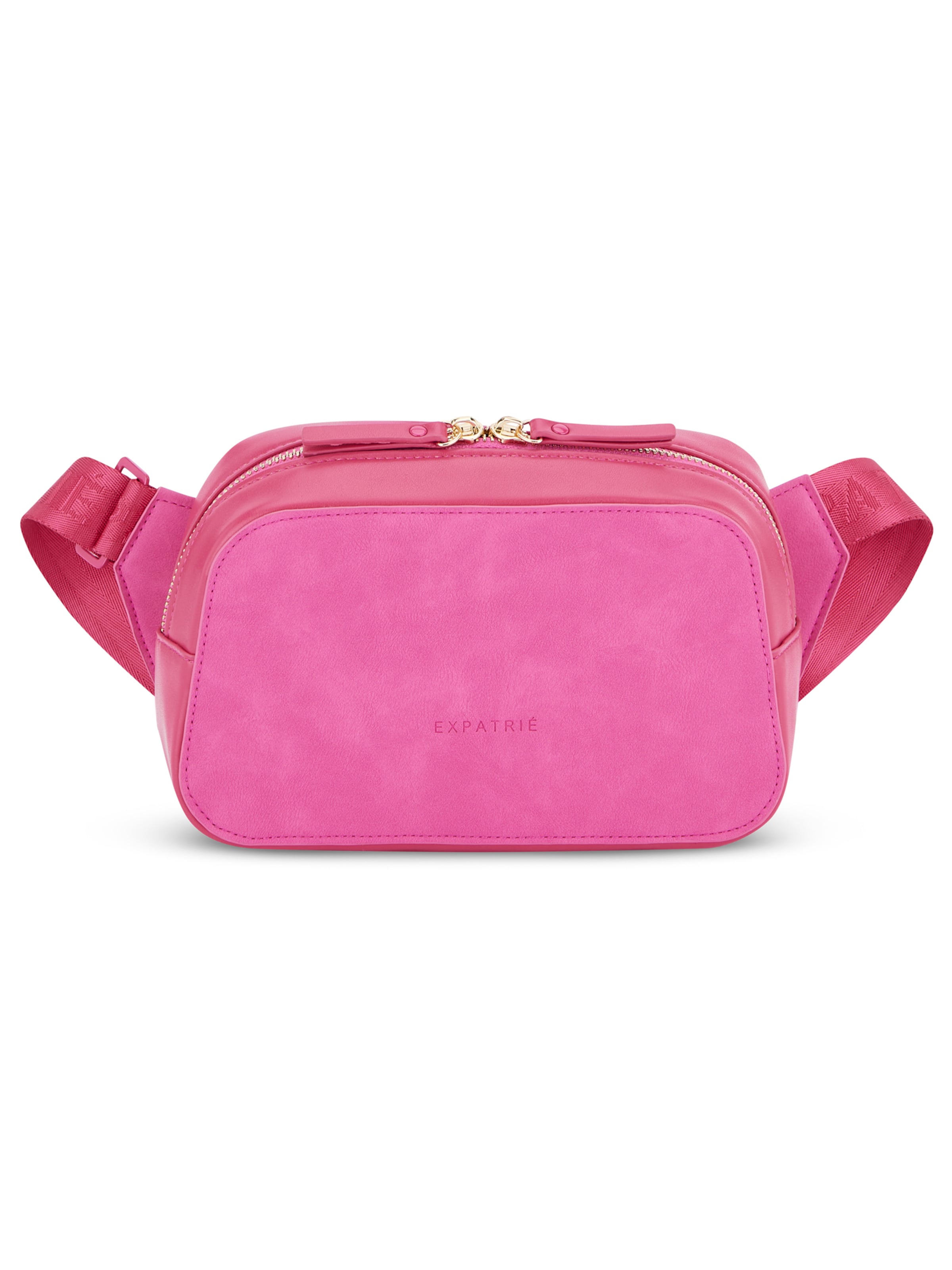 Expatrié Taška cez rameno 'Fleur' - Ružová: predná strana