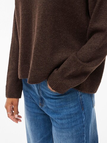 VILA Sweater 'VILolo' in Brown