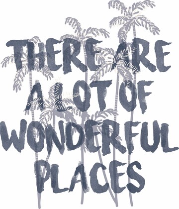 LILIPUT Niedliches T-Shirt mit 'Wonderful Places'-Print in Blau