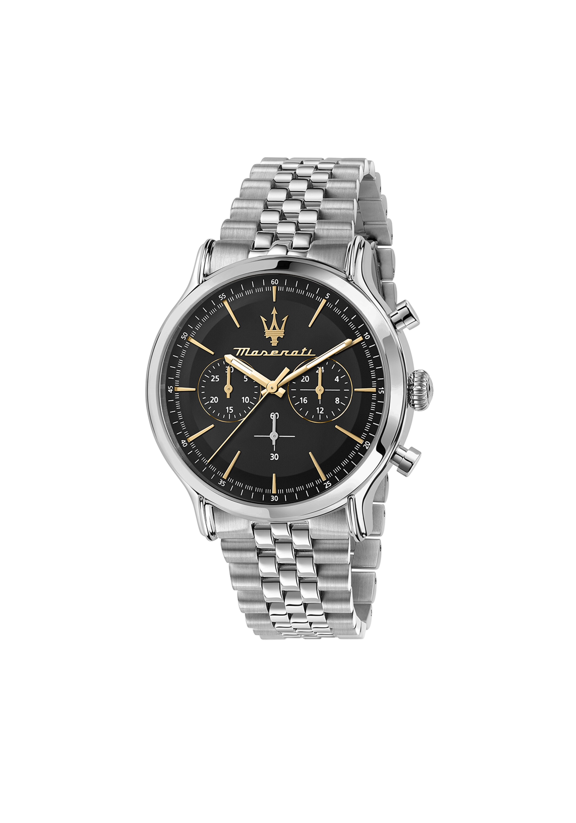 Maserati Analog Watch 'Epoca' in Silver: front