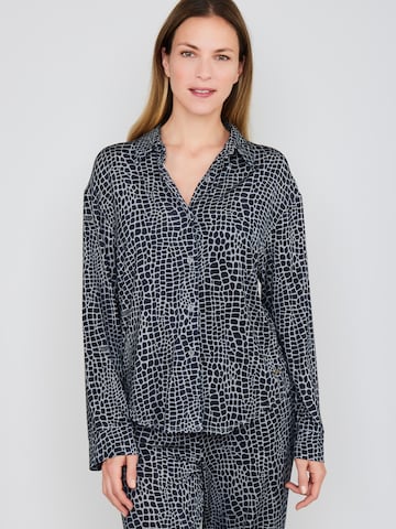 JOOP! - Camiseta para dormir ' Luxe Modal Printed ' en negro: frente