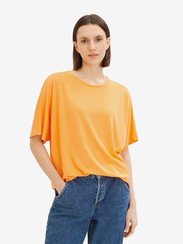 T-shirt TOM TAILOR en orange : devant