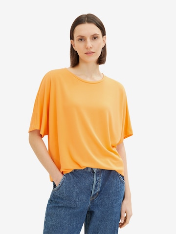 T-shirt TOM TAILOR en orange : devant