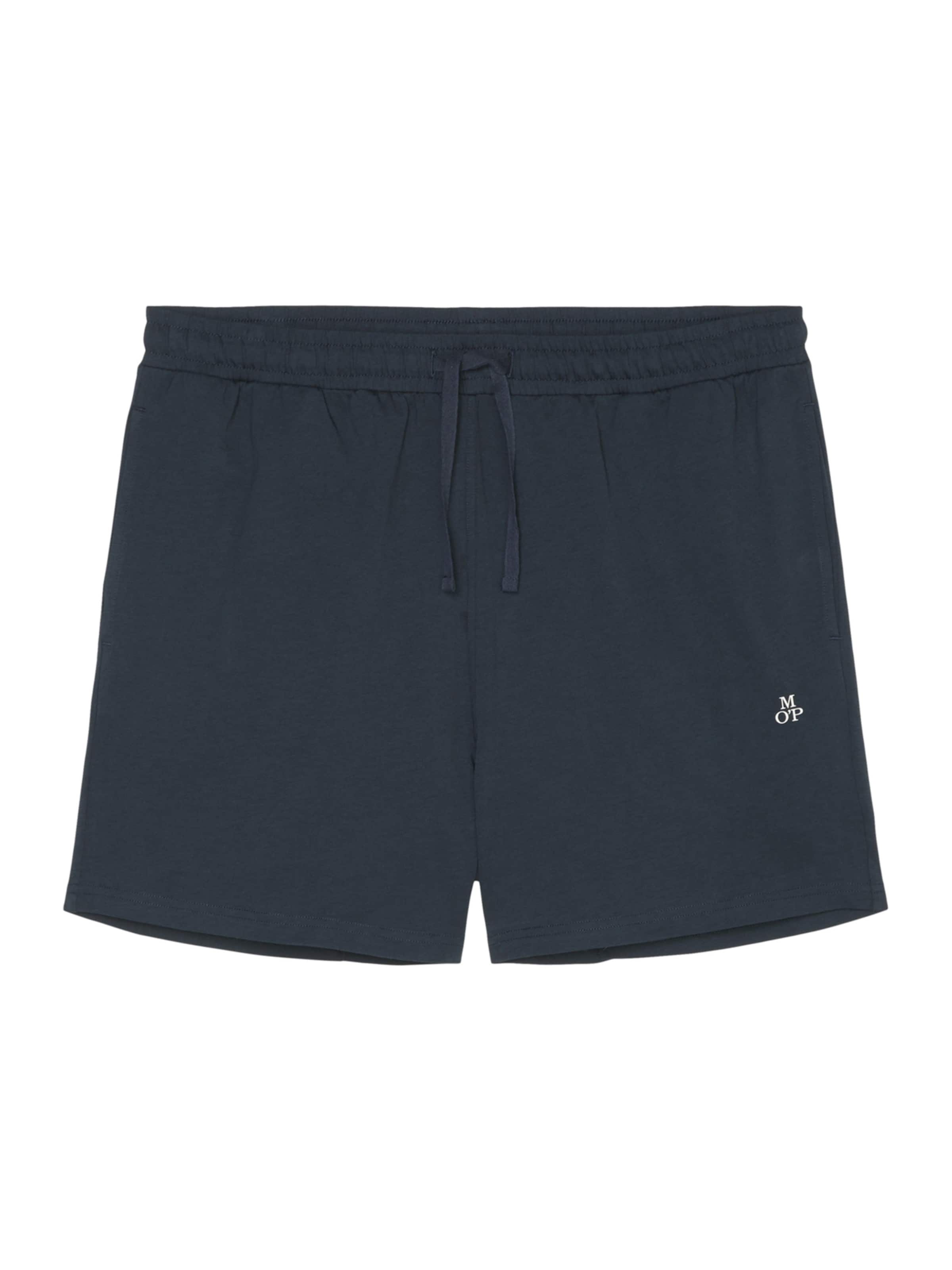 Marc O'Polo Loosefit Broek ' Mix & Match Cotton ' in Blauw: voorkant