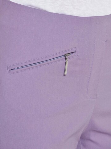 Goldner Tapered Trousers 'LOUISA' in Purple