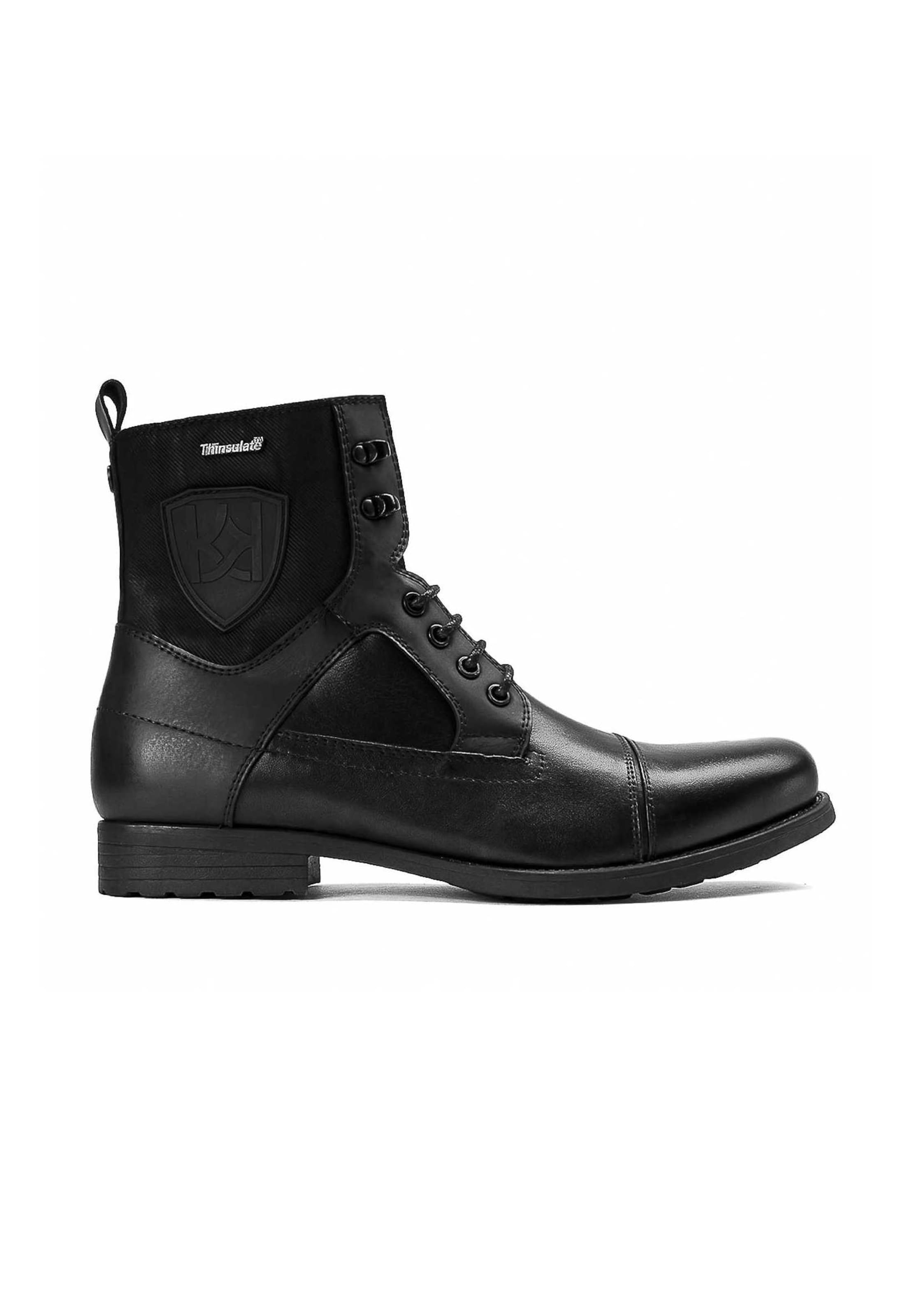 Bottines à lacets Kazar en noir