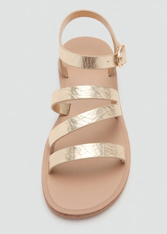 MANGO KIDS Sandals 'Nati' in Gold