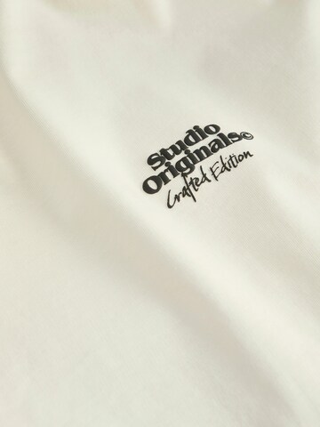 T-Shirt 'JORPAROS' JACK & JONES en blanc