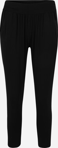 Slimfit Pantaloni sportivi di CURARE Yogawear in nero: frontale