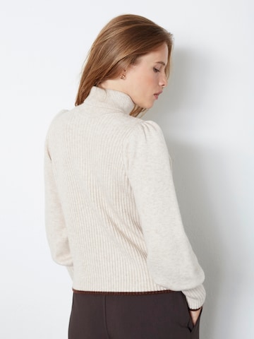 Pull-over 'Row' co'couture en beige
