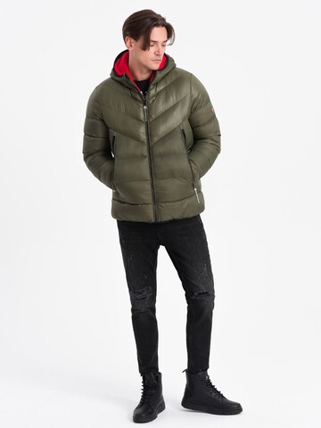 Veste d’hiver 'OM-JAHP-0145' Ombre en vert