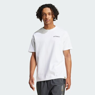 T-Shirt fonctionnel ADIDAS TERREX en blanc