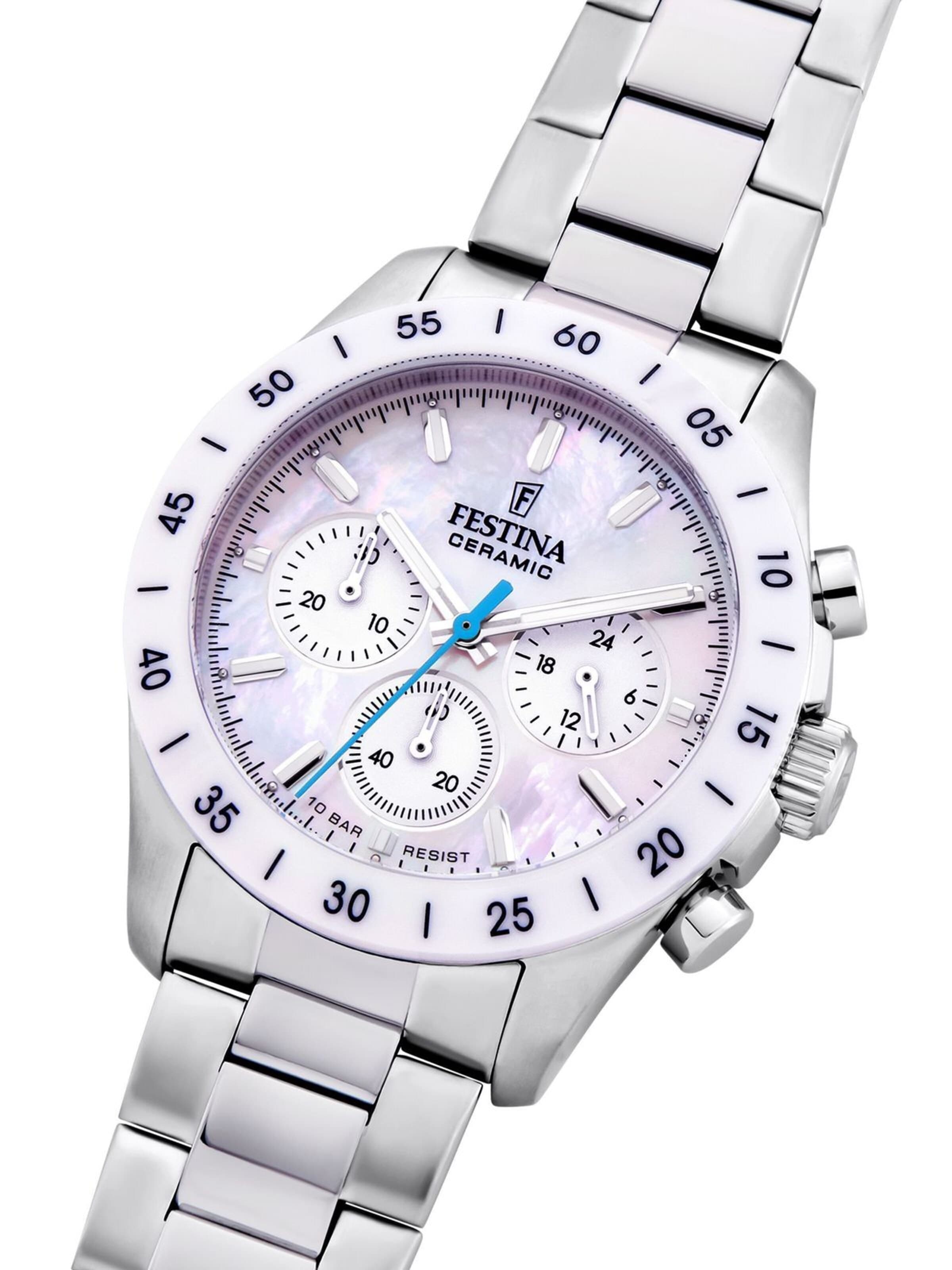 FESTINA Analogové hodinky 'Chronograph Ceramic' – pink