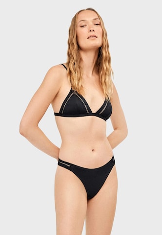 juoda Gisela Trikampė Bikinis: priekis