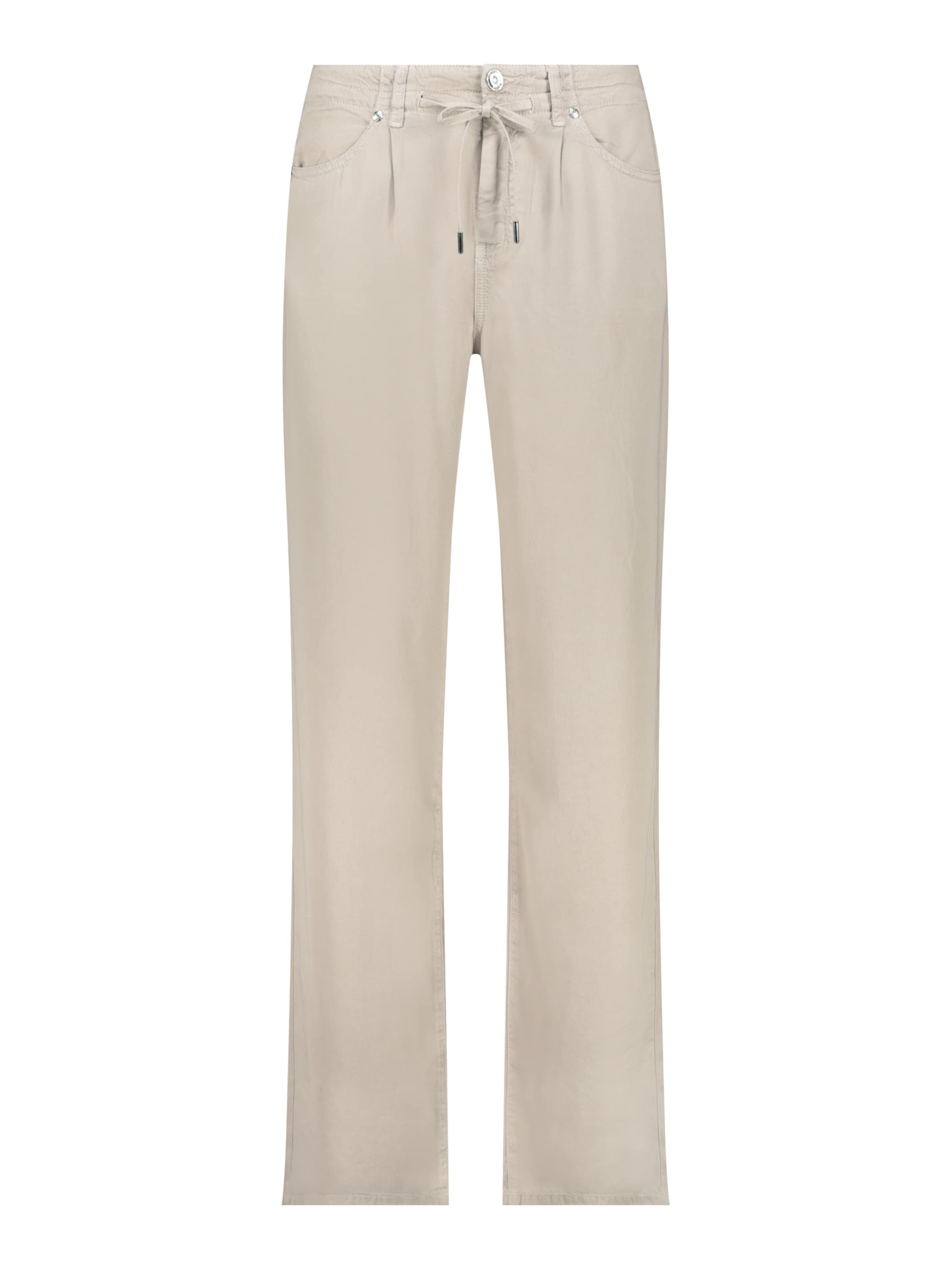 monari - Perna larga Calças com pregas em verde: frente