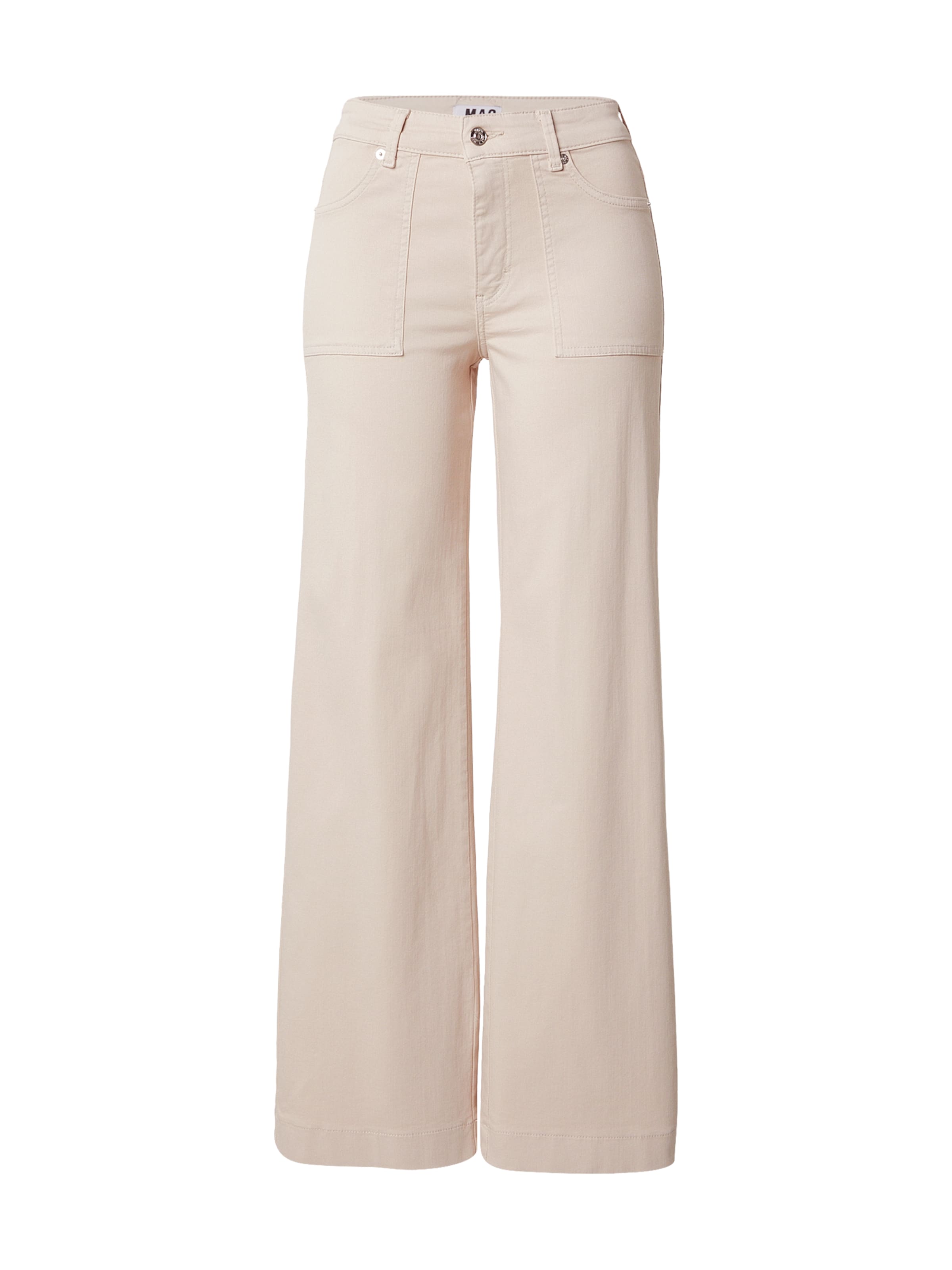 MAC Wide leg Jeans in Beige: front