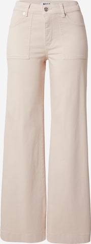 Wide Leg Jean MAC en beige : devant