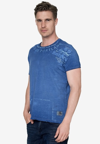 Rusty Neal Shirt in Blauw: voorkant