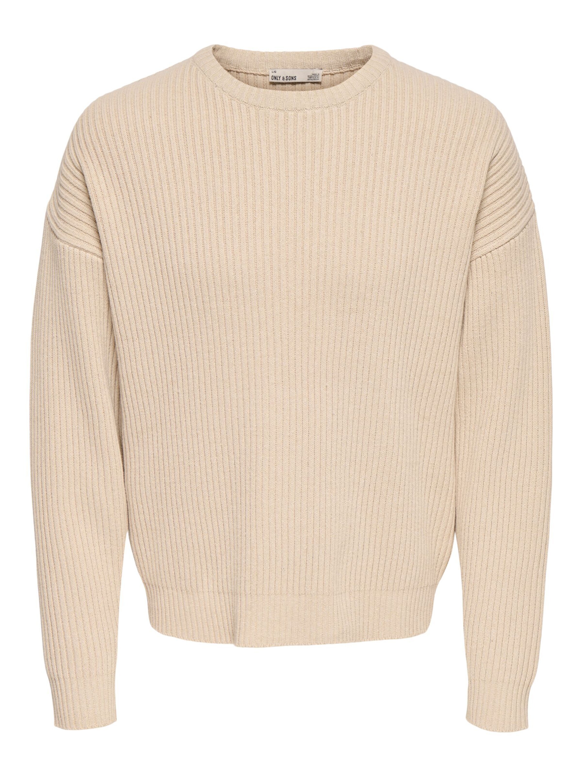 Only & Sons Sweater 'ONSArlok' in Beige: front