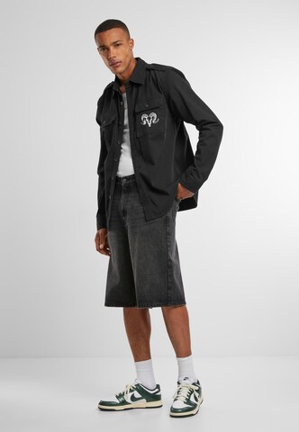 Mister Tee Comfort fit Overhemd 'Capricorn Skull' in Zwart