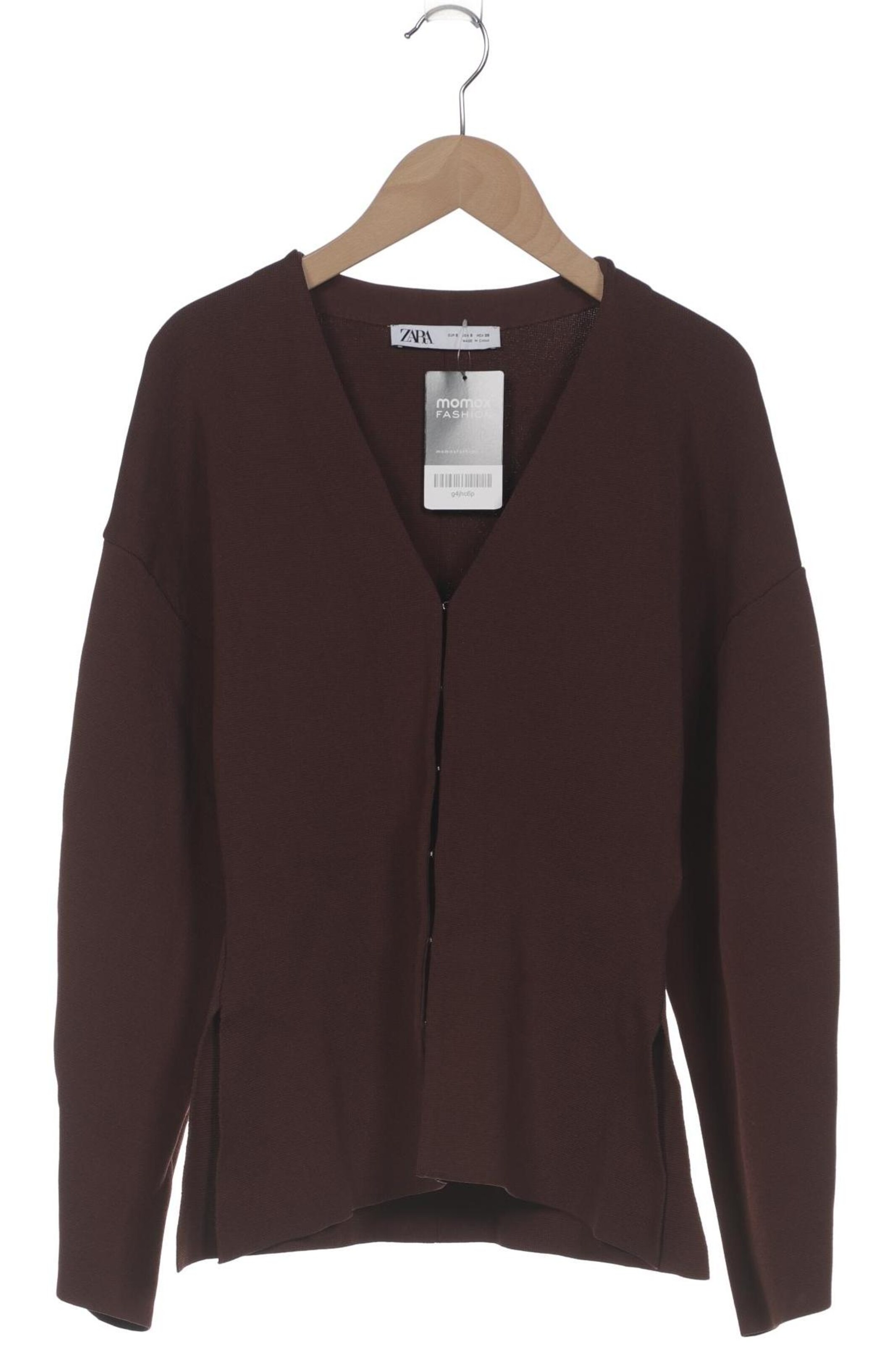 ZARA Strickjacke S in Braun: Vorderseite