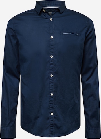 TOM TAILOR Slim fit Overhemd in Blauw: voorkant