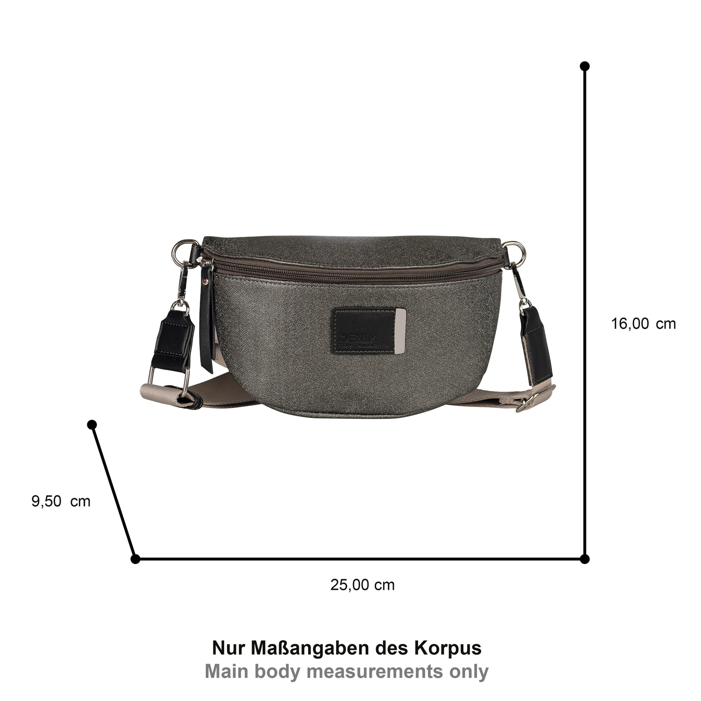 TOM TAILOR DENIM Handbag in Grey: front