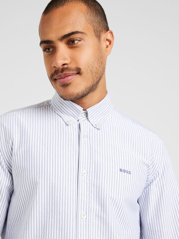 BOSS Slim fit Button Up Shirt 'H-ROAN-BD-E-C1-243' in Blue