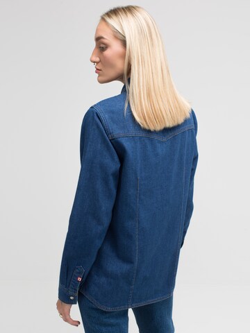 BIG STAR Blouse 'Western' in Blauw