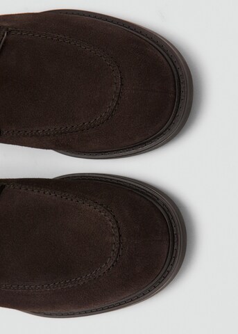 MANGO MAN Lace-Up Shoes 'Bordon' in Brown