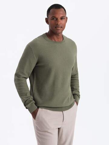 Ombre Pullover 'OM-SWSW-0110' in Grün: Vorderseite
