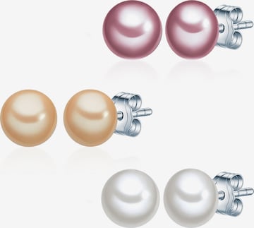 Boucles d'oreilles Valero Pearls en argent : devant