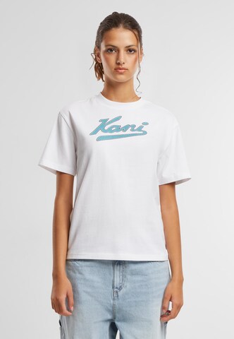 T-Shirt Karl Kani en blanc : devant