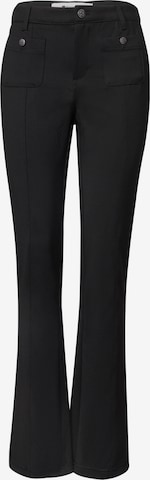 STREET ONE Bootcut Hose in Schwarz: Vorderseite