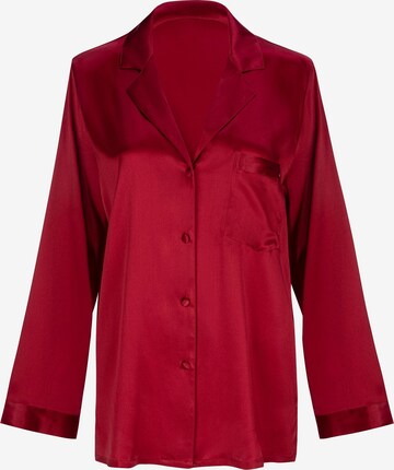 Marc & André Pajama Shirt 'PETAL BEAUTY' in Red: front