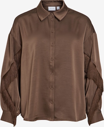 Camicia da donna di VILA in marrone: frontale
