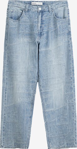 Bootcut Jean Bershka en bleu : devant