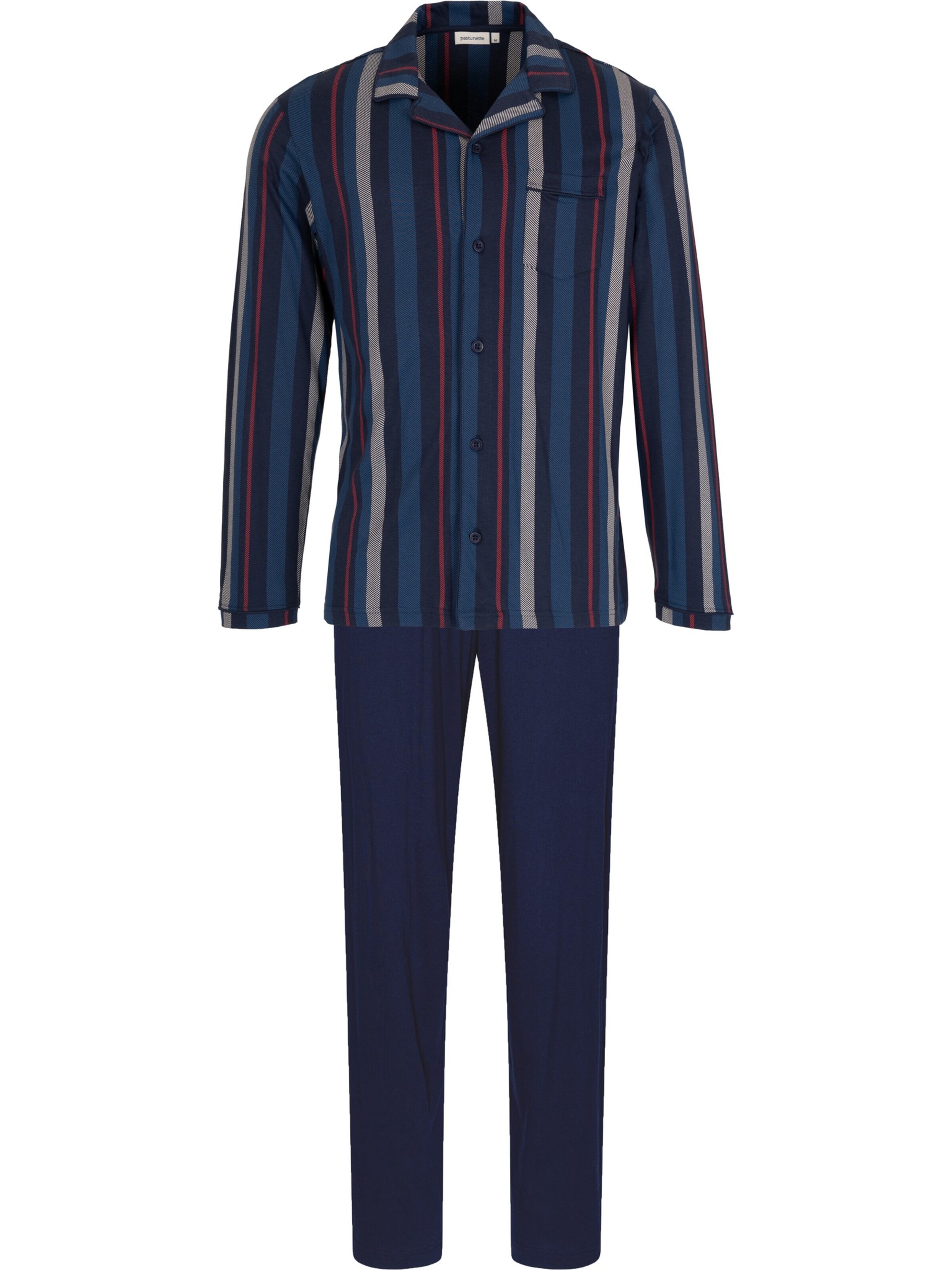 Pastunette Pyjama lang 'Northern Nights' in Blauw