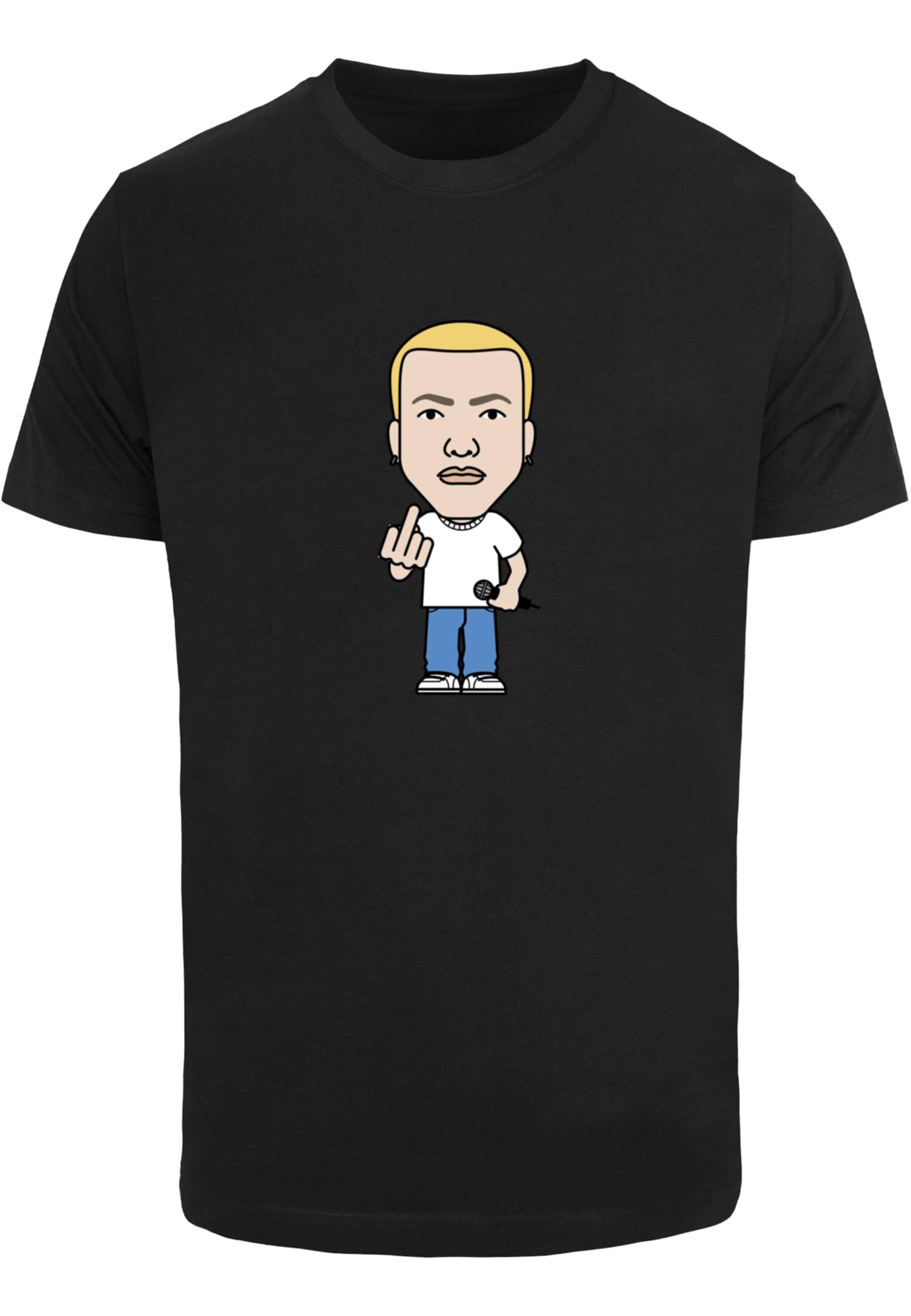 Tricou 'Detroit Sketch' de la Mister Tee pe negru: față