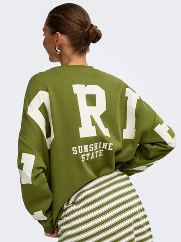 Sweat-shirt ONLY en vert