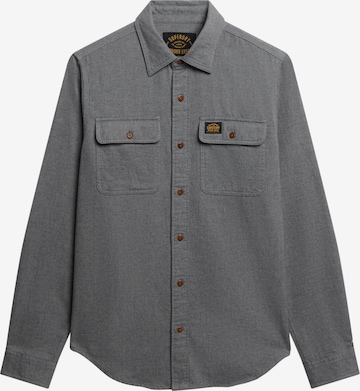 Superdry - Ajuste regular Camisa en gris: frente