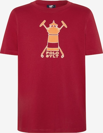 Polo Sylt T-Shirt in Rot: predná strana