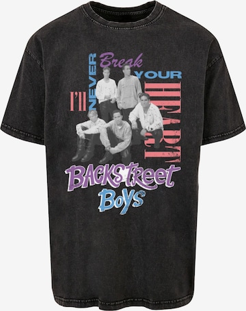 Merchcode T-Shirt 'Backstreet Boys - INBYH' in Grau: predná strana