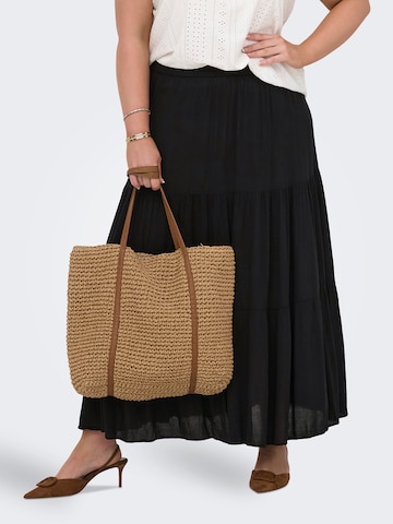 ONLY Carmakoma - Falda 'CARMikka' en negro: frente