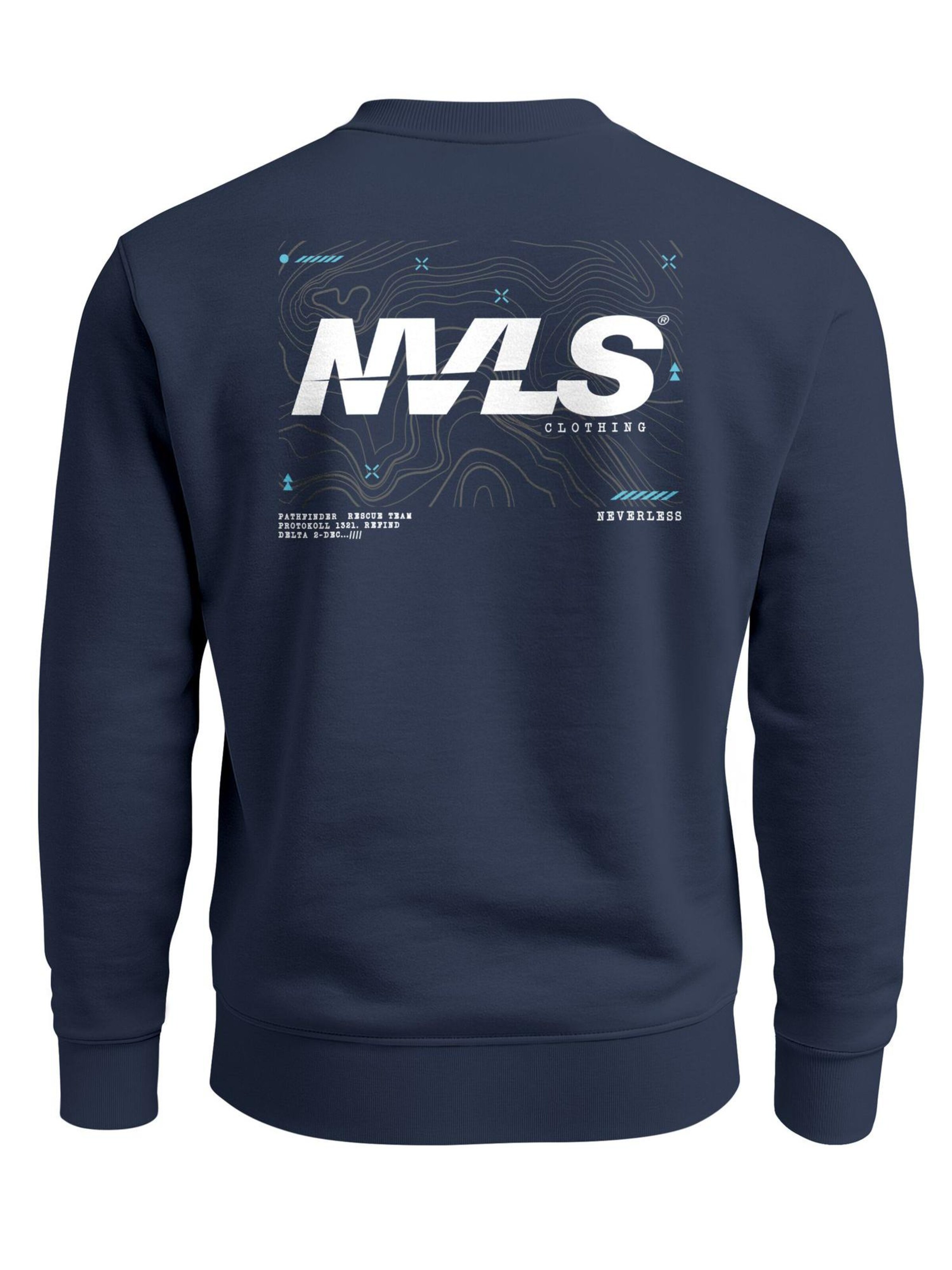 Neverless Sweatshirt 'Explorer'‌‌‌ in Blau