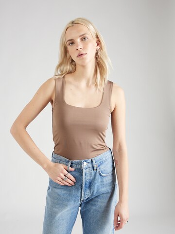 VERO MODA - Top 'BIANCA' em castanho: frente