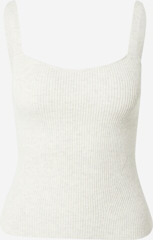 Calvin Klein Regular Knitted Top in White: front